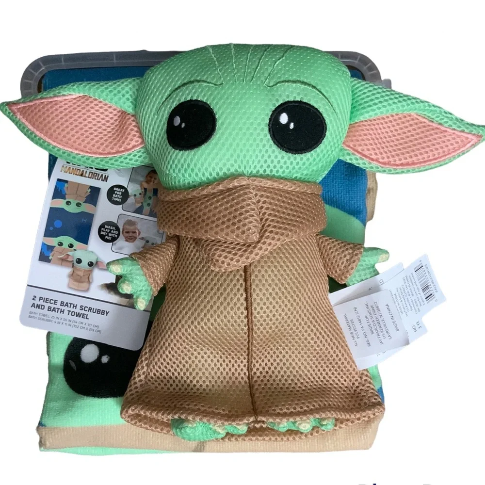 Starwars 2 Piece Bath Scrubby And Bath Towel